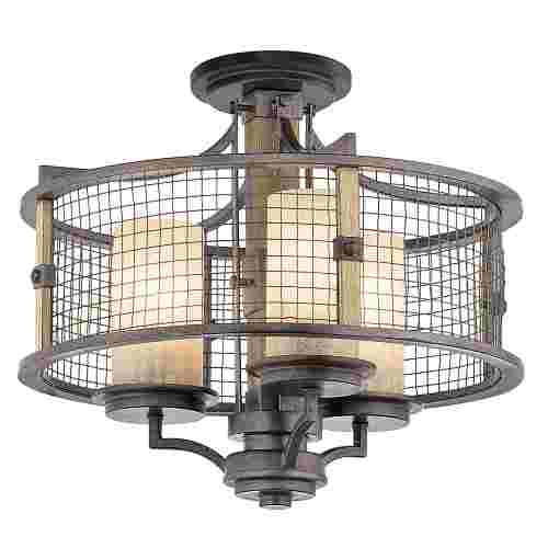 Svetlá - Lampa stropná, variabilná AHRENDALE, rustikálna štýl.