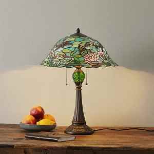 Stolná lampa v štýle Tiffany WATERLILY - Clayre.