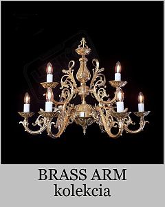 LUSK - Luxusné krištáľové lustre ručne brúsené-kolekcia BRASS ARM.