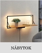Osvetlený nábytok-nástenná LED polička Lindby Rianita, 80cm.